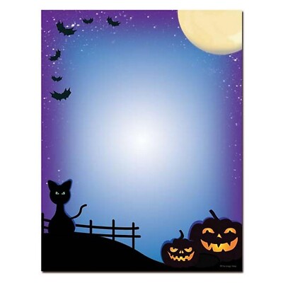 All Hallows' Eve Halloween Letterhead Paper - 25 Sheets (OLH149)