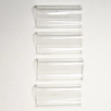 4pcs Roller Window Shade Pull Grips Clear Plastic Shade Hardware