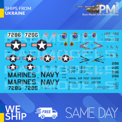 HAD models 72255 1/72 Decal F-4J US NAVAL Air Test Center The final Copuntdown