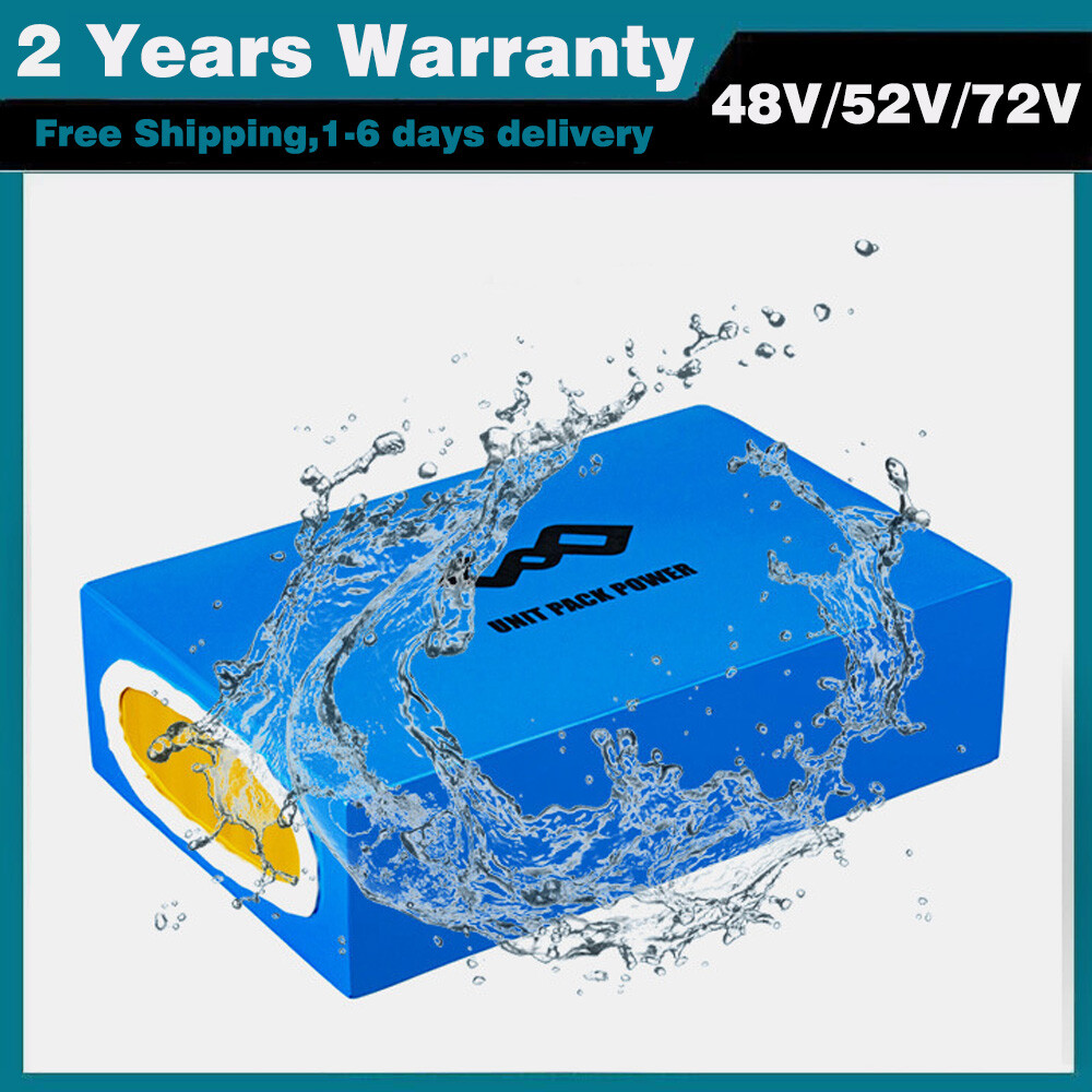 UPP ebike battery 20Ah 72V 60V 52V 48V Li-Ion Pack for 0~5000W Electric Scooter