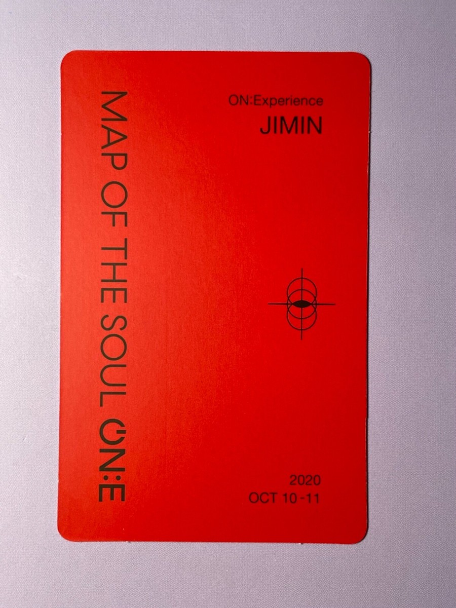 BTS MAP OF THE SOUL ON:E Blu-Ray Official Jimin Photocard PC (US
