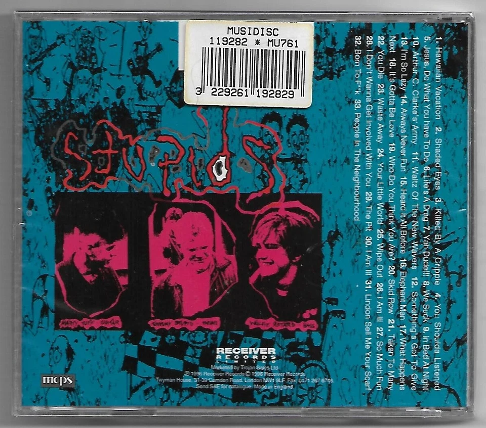 The Stupids - The Best Of - CD 1996/Receiver,UK/NEU/OVP/NEW/Sealed Punk,hardcore - Bild 2 von 2
