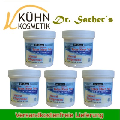 Dr. Sachers Totes Meer Salz Mineral Pflege Creme 5 x 250ml Haut Pflege Creme