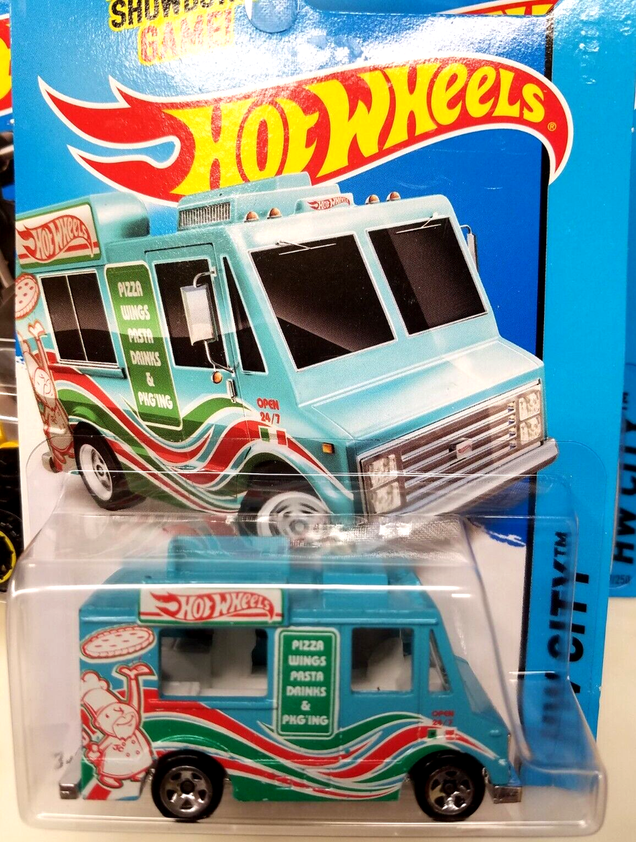 2014 HOT WHEELS ICE CREAM TRUCK HW CITY WORKS 9/250 TEAL WITH