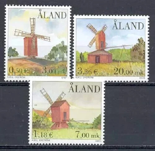 Molinos Aland 2001Yvert 192/94 MNH VF - Imagen 1 de 1