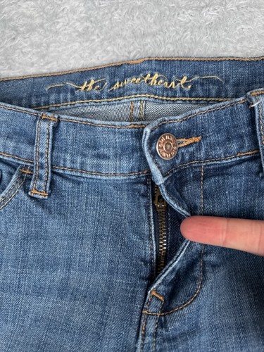 Old Navy Jeans Women 4 S Blue Denim The Sweetheart Bootcut Cotton Low 28x27 - Picture 5 of 16