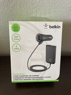 Chargeur Allume-Cigare Belkin 2.4A + Câble Micro-USB 1.2m – Recharge Rapide, Sécurité Intégrée