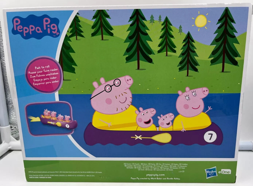 Peppa Pig PEPPA'S FAMILY CANOE TRIP With 4 Figures BNIB - Picture 2 of 2