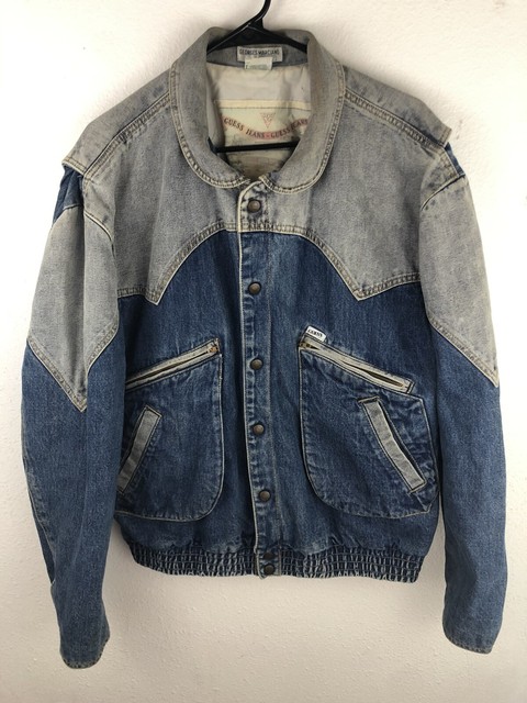 guess denim jacket 80s