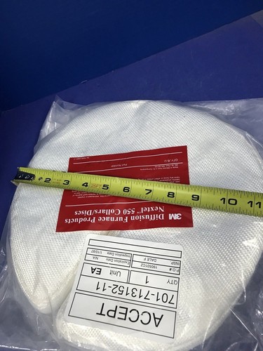3M Diffusion Furnace Thermal Disc, Size 12" Diameter, 1.5" Thick, rear, thermco - Picture 4 of 6