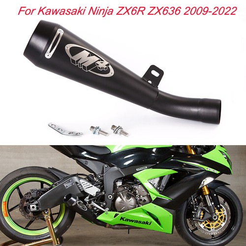 For Kawasaki Ninja ZX6R ZX636 20092022 Modified Exhaust Tips Black