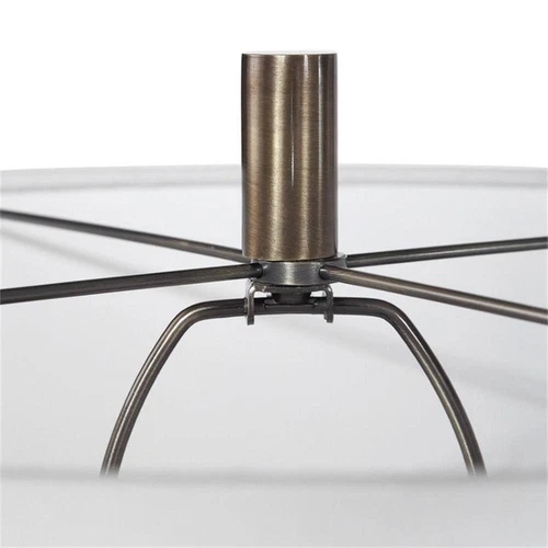 Uttermost Maud Traditional Steel Metal Floor Lamp in Aged Black/Antique Brass - Picture 6 of 8