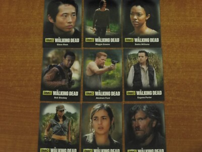 amc THE WALKING DEAD Season 4 P. 2 9-Card ''Character Bios'' Chase Set C10 - C18