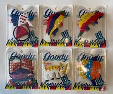 Vintage Totally 80s Set of 6 1989 Goody Hair Clasp Barrettes - Old Store Stock