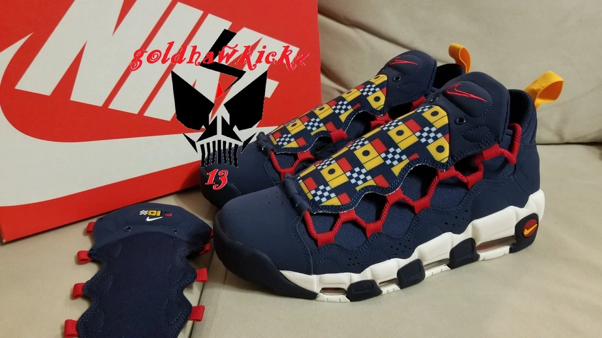 Nike Air Money Uptempo 400 Nautical Redux Navy Blue Red Yellow qs | eBay