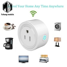 Smart Wifi Switch Socket Outlet fit with Alexa Echo GoogleAssistant A2TM