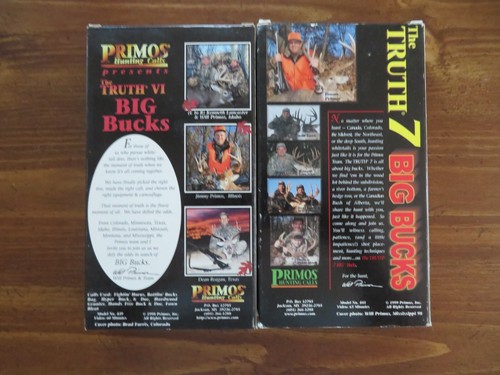10 DEER HUNTING VHS Tapes LOT; PRIMOS THE TRUTH BIG BUCKS, DEER SCHOOL. Sports. - Picture 7 of 15