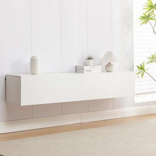 TV Lowboard TV Board TV Schank TV Verdeckter Hochglanz Hängend Schwebend 160cm - Bild 10 von 15