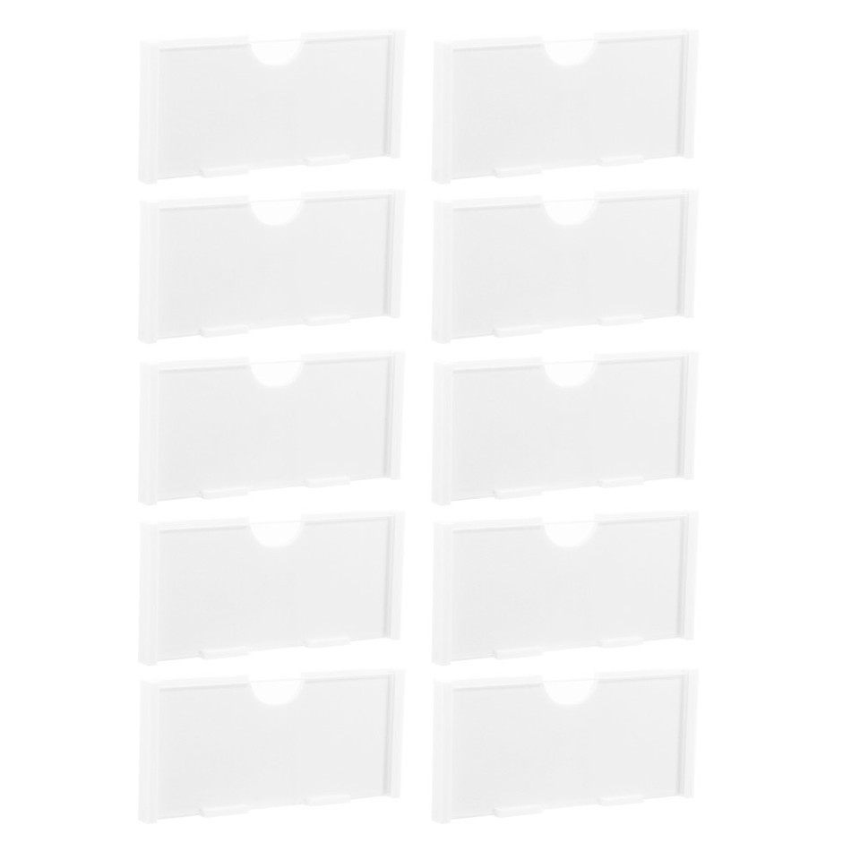 Product Display Rack Labels 20Pcs Reusable White Plastic Shelf Labels for Supermarket Price Tag ...