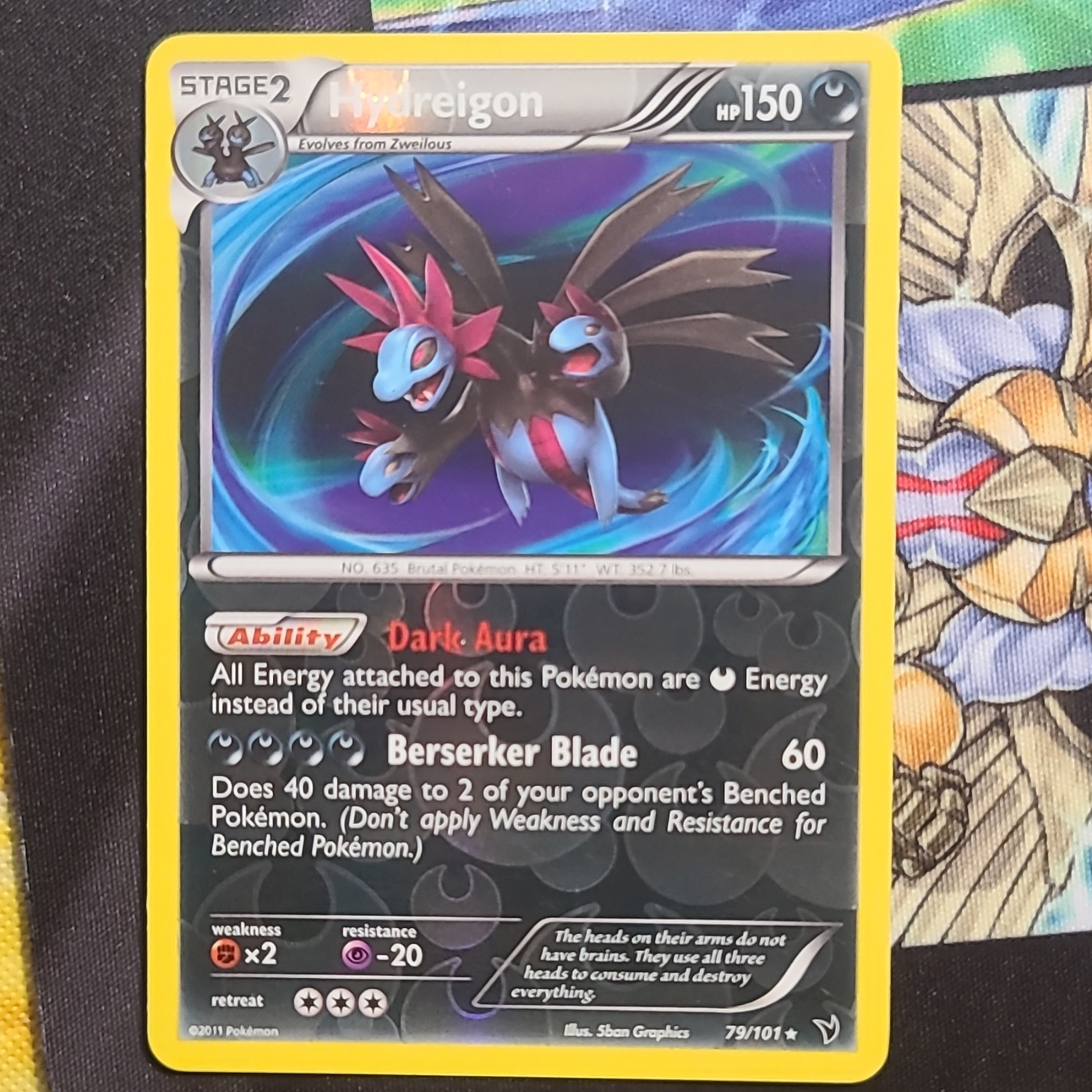 Pokémon Hydreigon 79/101 Noble Victories Holo Rare 2011 Stage 2 150 HP