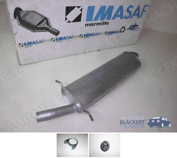 Imasaf Auspuff Mitteltopf + Anbauteile für Fiat Multipla 1.9 JTD 88KW 2002--image