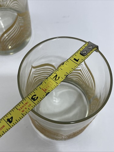 Vintage Georges Briard Set of 4 Mid Century Drinking Rocks Glasses 4” Tall - Picture 8 of 8