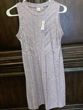 GAP Amethyst Lilac Purple Midi Tank Sleeveless Dress Size Small NWT