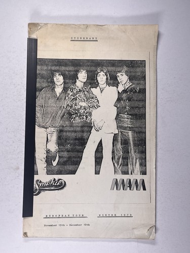 Smokie Tour Reiseroute Chris Norman Alan Silson Original Europa Winter 1979