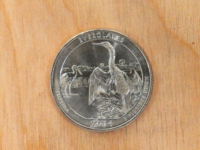 2014 D ATB Everglades Quarter Uncirculated B.U.  Actual Coin # 5