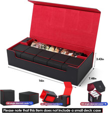 Premium Trading Card Storage Case TCG Deck Box Holds 1800 Sleeved Cards for ...