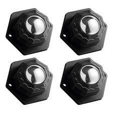 4 Pack Self Adhesive Caster Wheels, Swivel Wheels for Furniture, Load Capacity 3