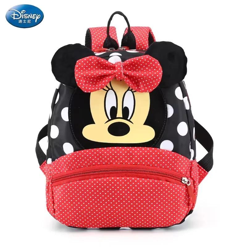 Disney Cartoon Backpack for Baby Boys Girls Minnie Mickey Mouse Children Lovely