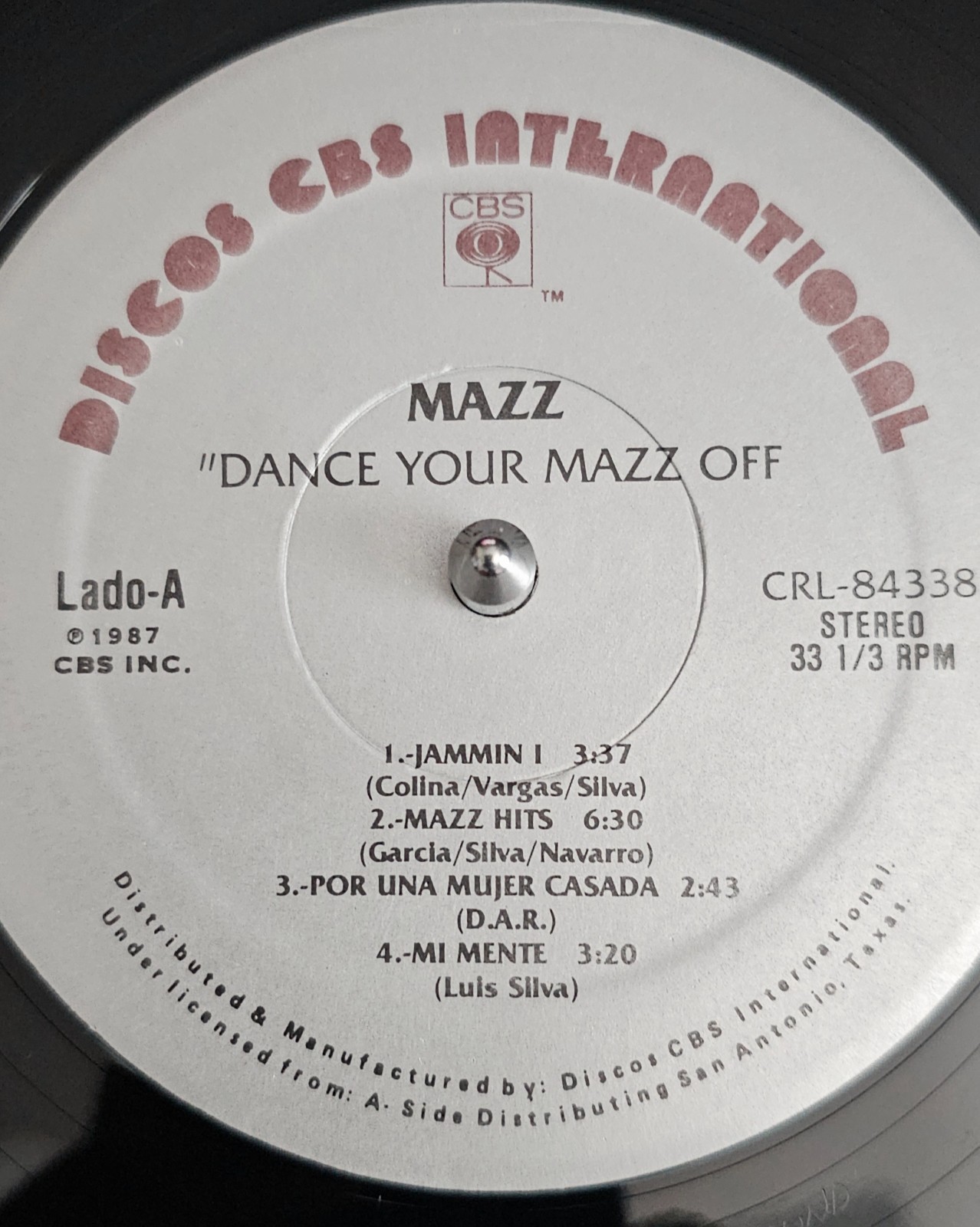 MAZZ- DANCE YOUR MAZZ OFF- US COPY FROM 1987- RARE LP ON GREAT SHAPE