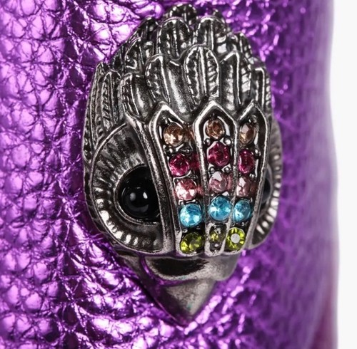 Größe 8 Kurt Geiger Kensington Rainbow Stripe High Heel Leder Stiefel - Bild 13 von 15