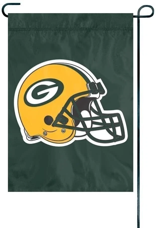 Green Bay Packers Premium Garden Flag Banner Applique Embroidered Helmet... - Изображение 2 из 4