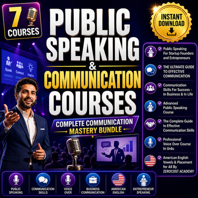 7 Public Speaking & Communication Courses Digital Download
