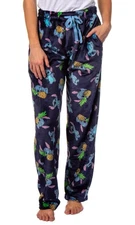 Disney Lilo & Stitch Pajama Pants Pineapple Adult Super Minky Lounge Pants