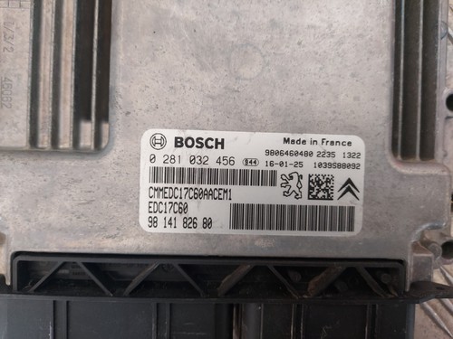 Calculateur Moteur BOSCH - CITROEN C3 II (2) 1.6L HDI 75CV - Réf : 9814182680 - Picture 5 of 5