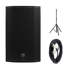 Mackie Thump215XT 15" Powered Loudspeakers with Speaker Stand and an XLR-XLR