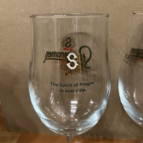 Staropramen Pint Glass Chalice Style Brand New - Picture 3 of 4