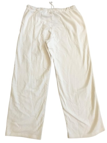Pantalones de salón H&M Divided acampanados para mujer talla grande blanco con cordón nuevos con etiquetas - Imagen 5 de 10