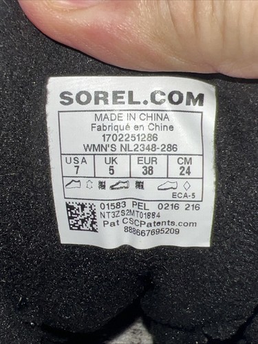 Sorel Slimpack II wasserdichte Leder Schnürstiefel Winter Schnee Größe 7 - Bild 12 von 12