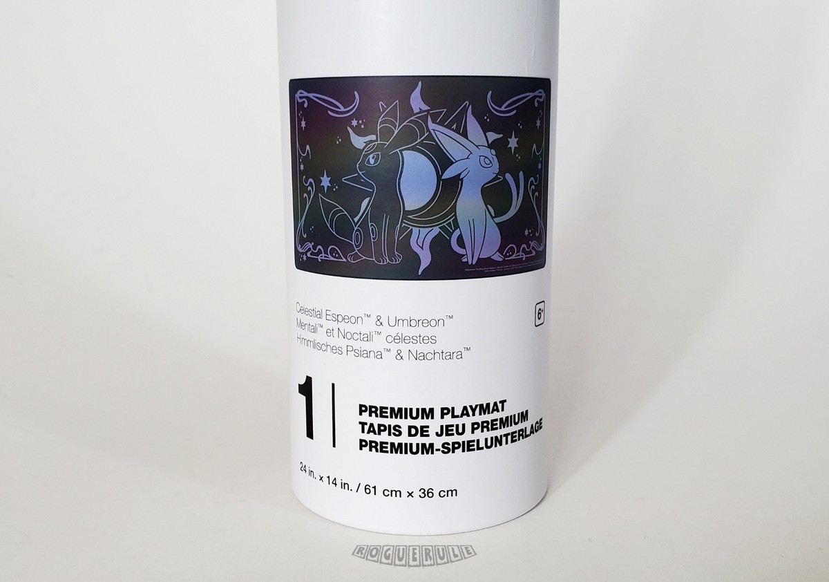🚦Pokemon Center TCG: Celestial Espeon & Umbreon Premium Playmat