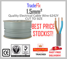 1.5 mm²  Twin & Earth Quality Electric Lighting Cable  6242Y  FREE FAST DELIVERY