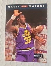1992 Skybox Base Magic on Malone #106 Karl Malone - Utah Jazz NBA USA Basketball