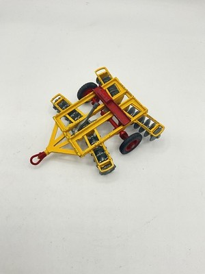 Vintage Britains 71 Tandem Scheibenegge Diecast 1:32 Farm Implement 70er Jahre