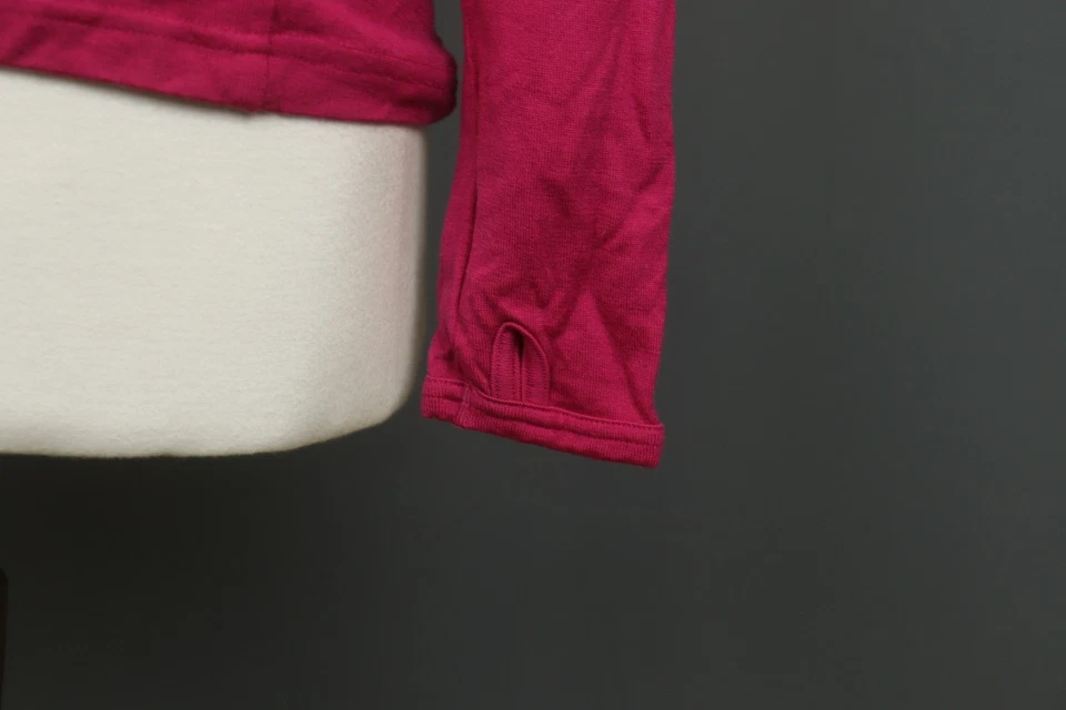 Icebreaker 260 Rosa Lana Merino Body Fit Manga Larga 1/4 Cremallera Ropa Activa Top Talla M Foto 4 de 4