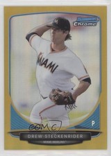 2013 Bowman Chrome Prospects Gold Refractor 8/50 Drew Steckenrider #BCP183 x5u