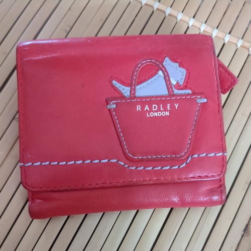 Radley rote Heritage Dog kleine Leder Handtasche, 2010