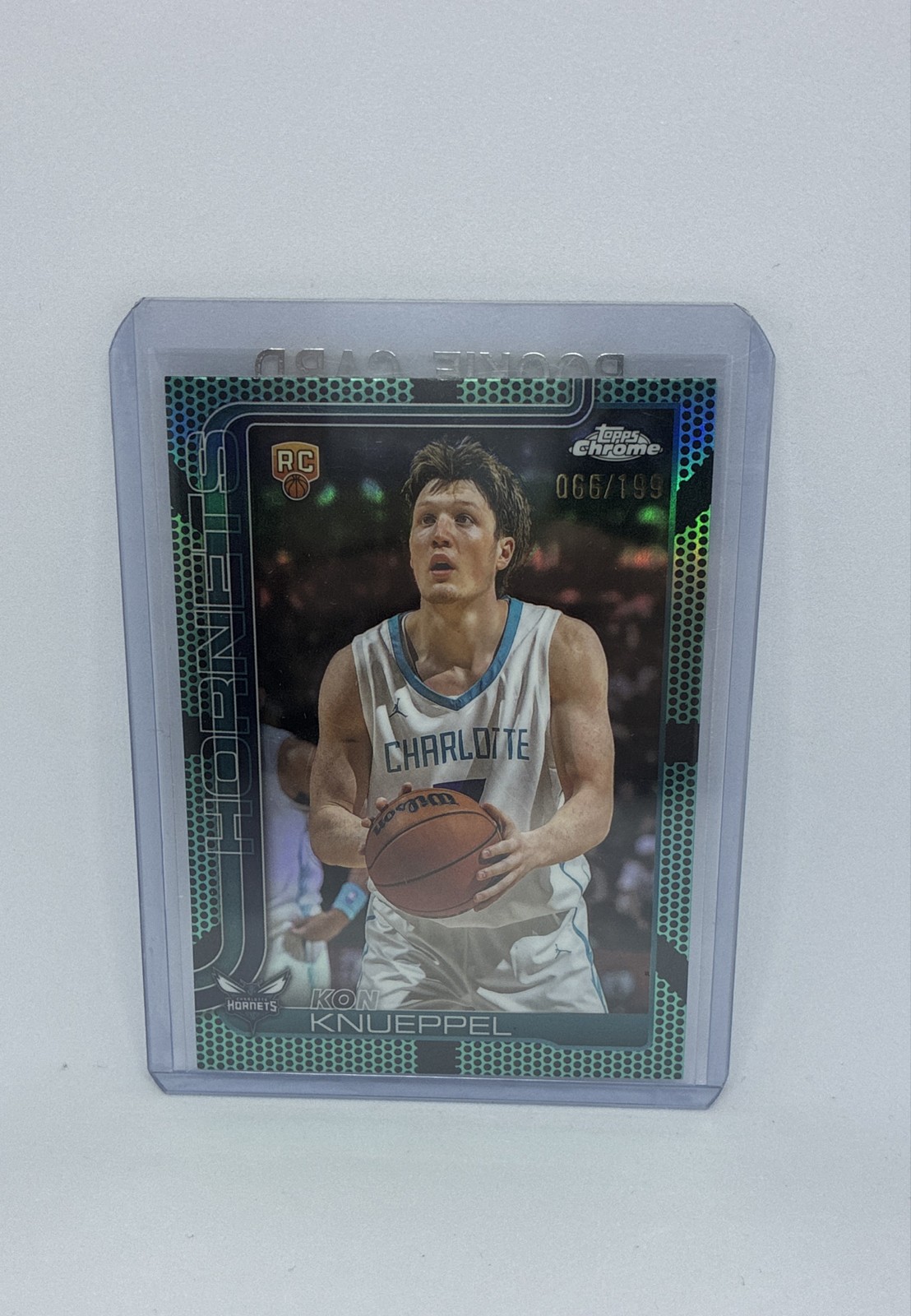 2025-26 Topps Chrome - Kon Knueppel #254 Aqua Refractor /199 (RC)